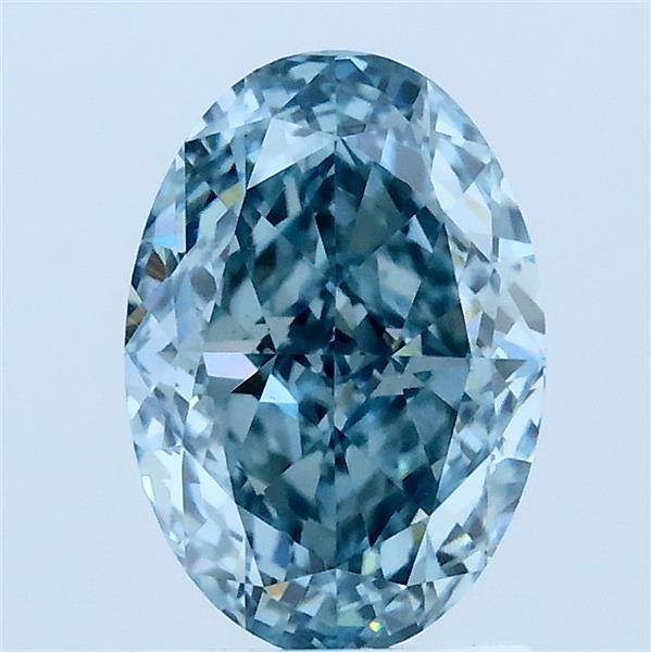 2.03 Ct. Fancy Blue Oval Lab Grown Diamond