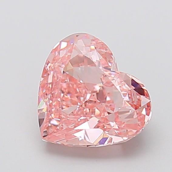 2.07 Ct. Fancy Vivid Pink Heart Lab Grown Diamond