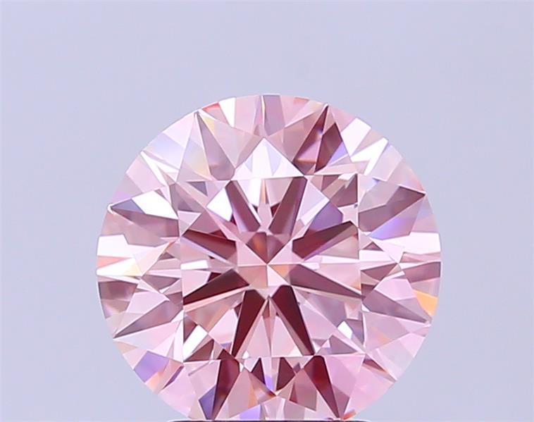 3.49 Ct. Fancy Intense Pink Round Lab Grown Diamond