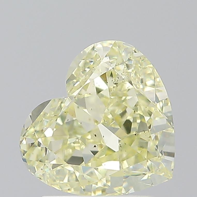 2.01 Ct. Fancy Light  Yellow Heart Diamond