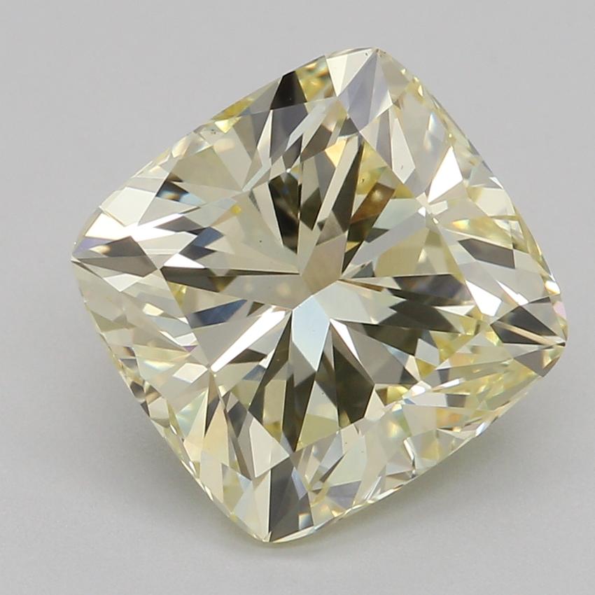 2.59 Ct. Fancy Yellow Cushion Lab Grown Diamond