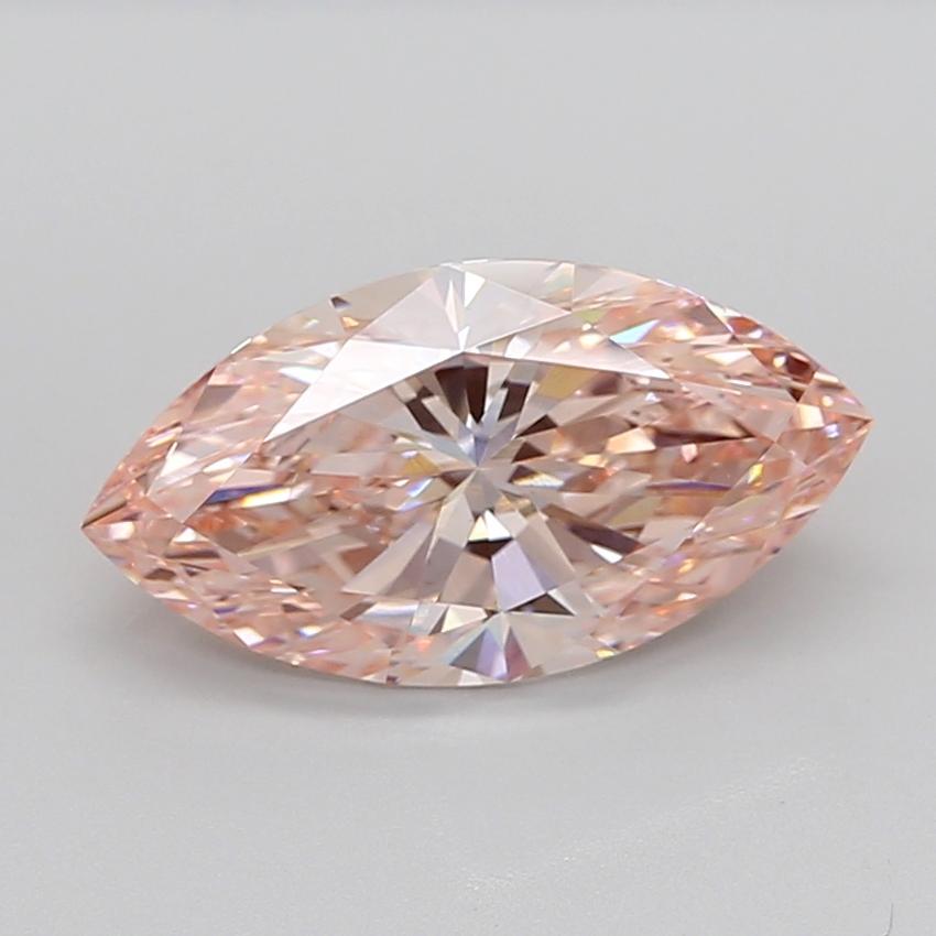 5.27 Ct. Fancy Vivid Pink Marquise Lab Grown Diamond