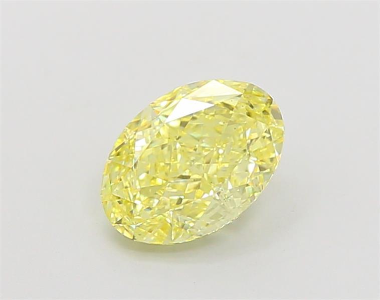 1.33 Ct. Fancy Intense Yellow Oval Lab Grown Diamond