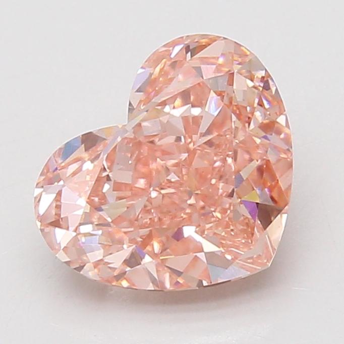 3.05 Ct. Fancy Vivid Pink Heart Lab Grown Diamond