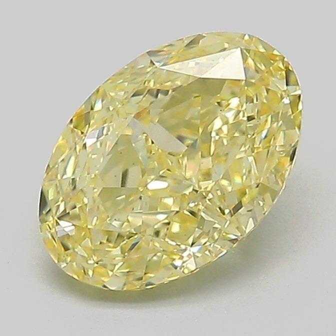 1.54 Ct. Fancy Intense Yellow Oval Lab Grown Diamond