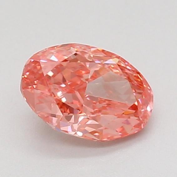 1.01 Ct. Fancy Vivid Pink Oval Lab Grown Diamond