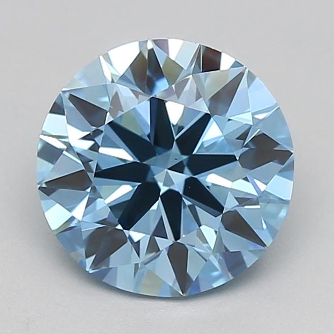 1.50 Ct. Fancy Vivid  Blue Round Lab Grown Diamond