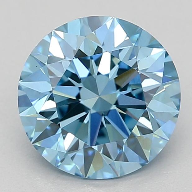 1.29 Ct. Fancy Vivid  Blue Round Lab Grown Diamond