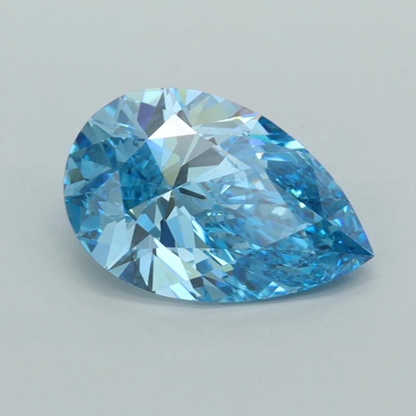 2.04 Ct. Fancy Vivid  Blue Pear Lab Grown Diamond