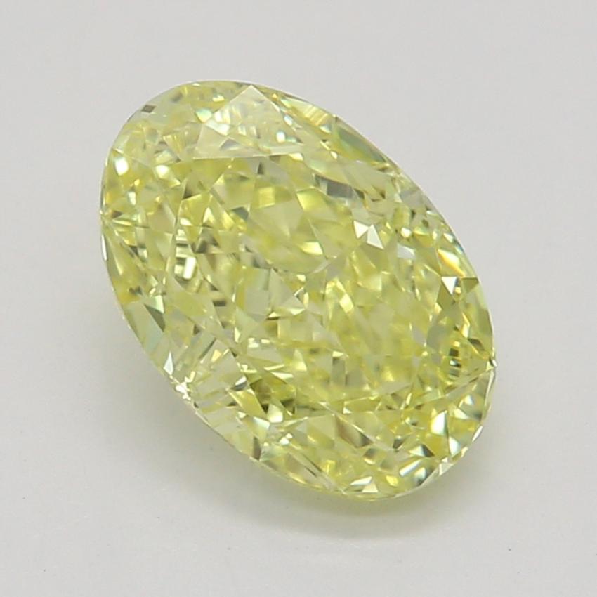 0.76 Ct. Fancy Intense Yellow Oval Diamond
