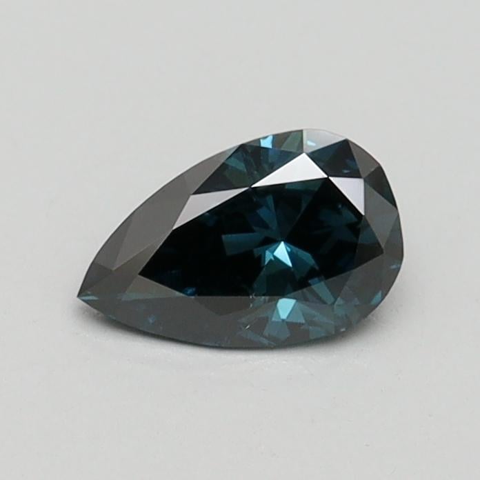 0.40 Ct. Fancy Deep Greenish Blue Pear Lab Grown Diamond