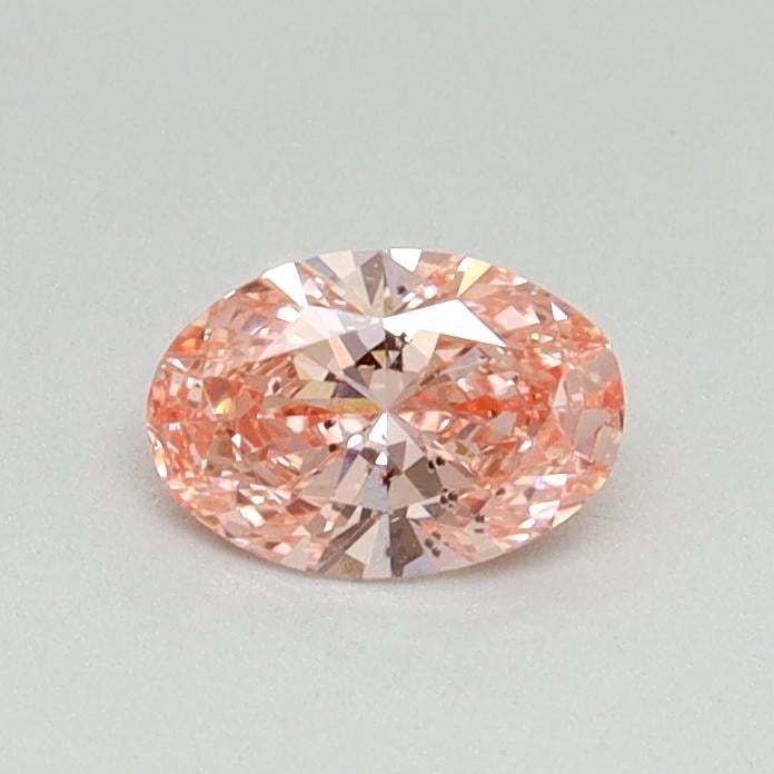 0.33 Ct. Fancy Vivid Pink Oval Lab Grown Diamond