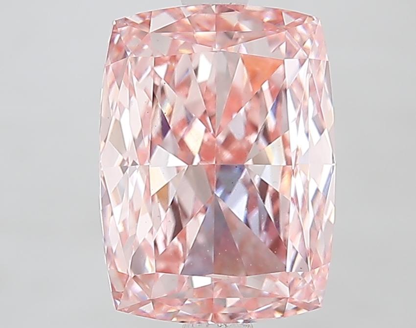 3.51 Ct. Fancy Intense Pink Cushion Lab Grown Diamond