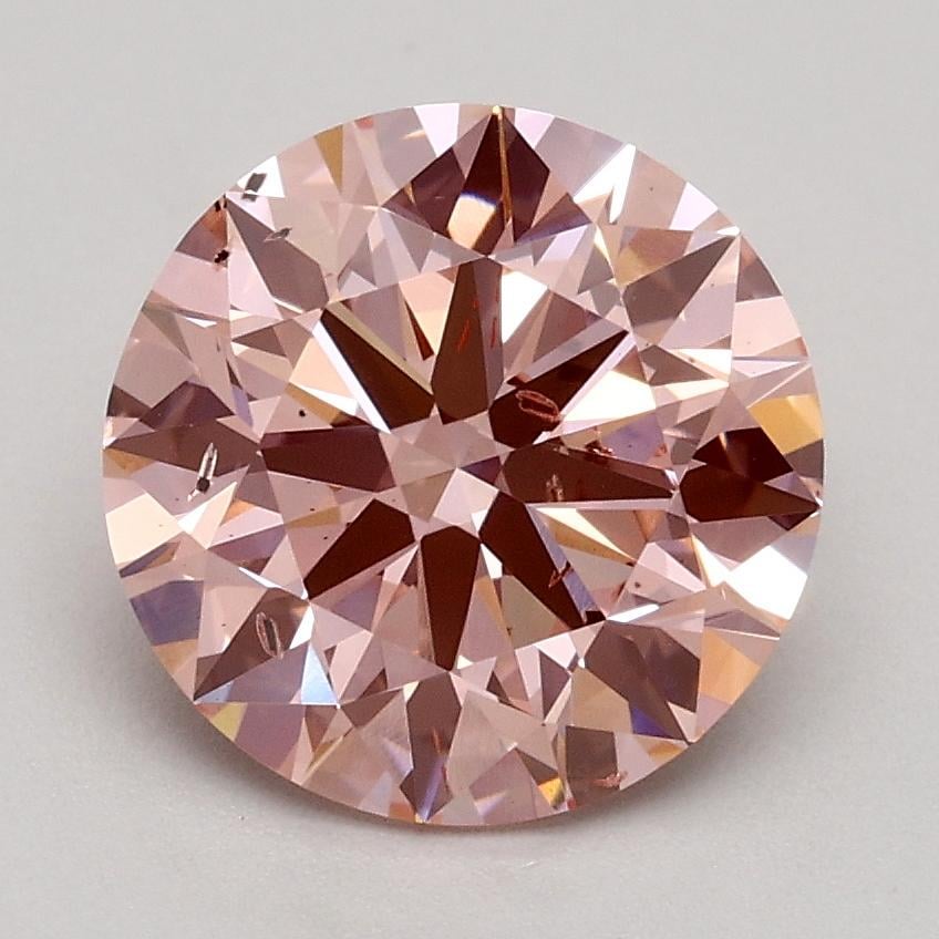 1.80 Ct. Fancy Intense Pink Round Lab Grown Diamond
