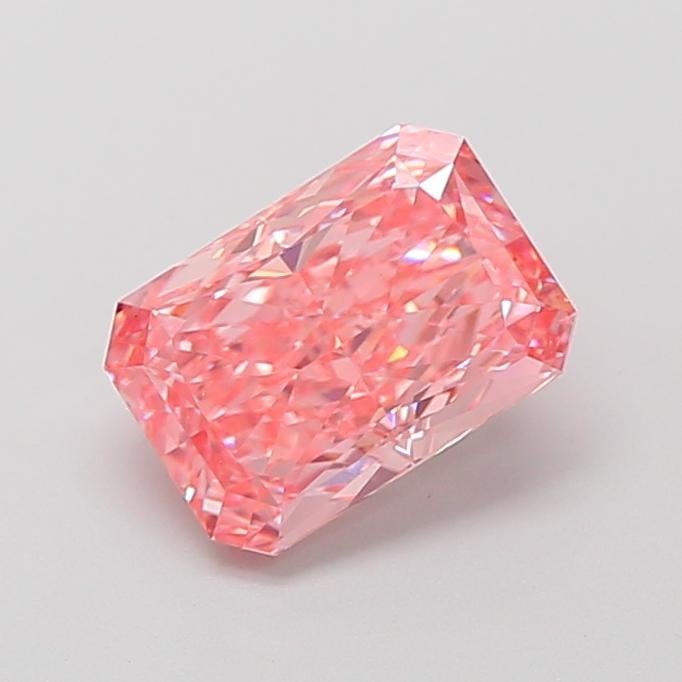 2.03 Ct. Fancy Vivid  Pink Radiant Lab Grown Diamond
