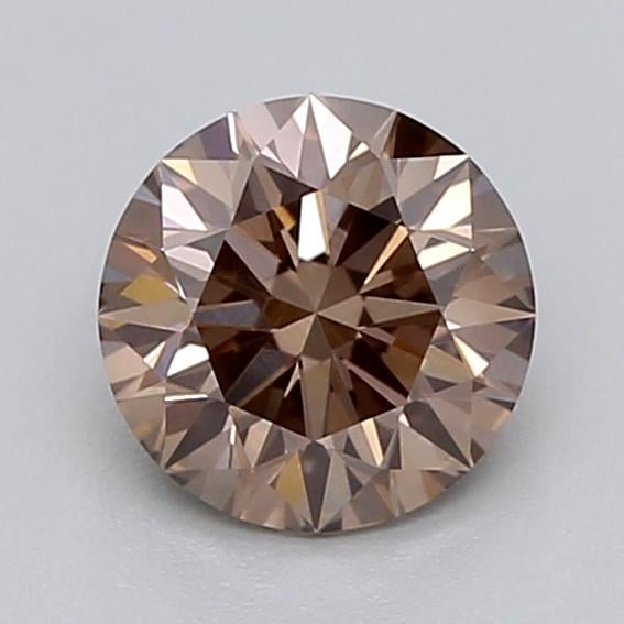 0.41 Ct. Fancy Light  Brown Round Lab Grown Diamond