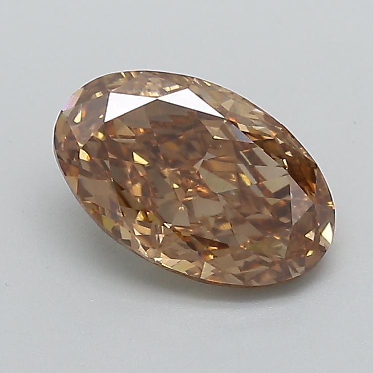 1.70 Ct. Fancy Light  Brown Oval Lab Grown Diamond