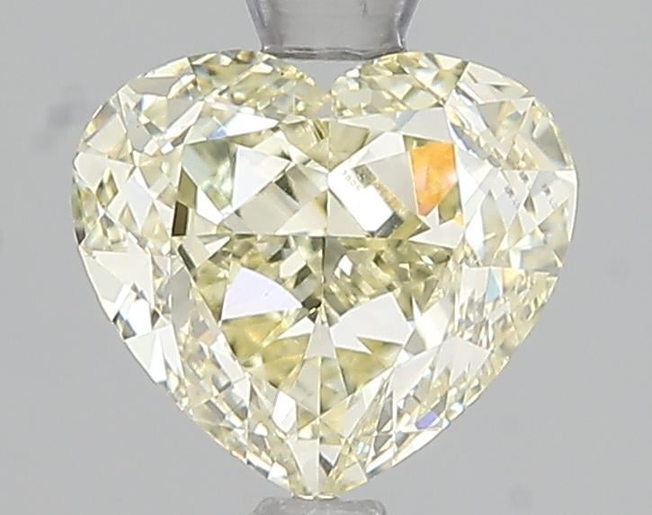 2.00 Ct. Fancy Light Yellow Heart Lab Grown Diamond