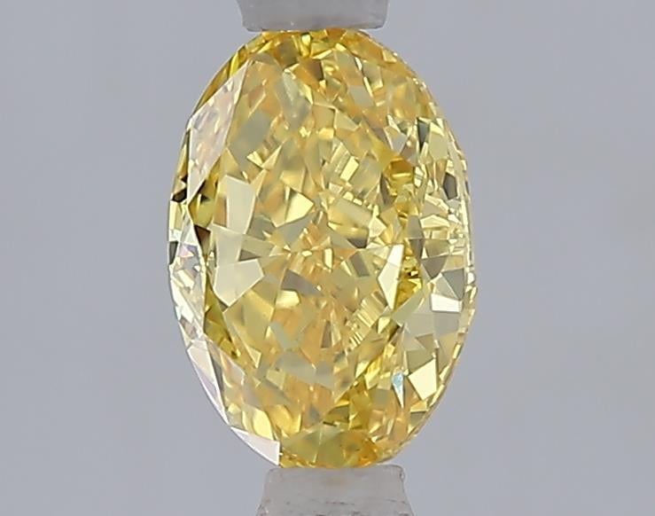 1.08 Ct. Fancy Vivid Yellow Yellow Oval Lab Grown Diamond