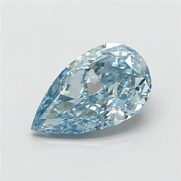 1.13 Ct. Fancy Vivid Blue Pear Lab Grown Diamond