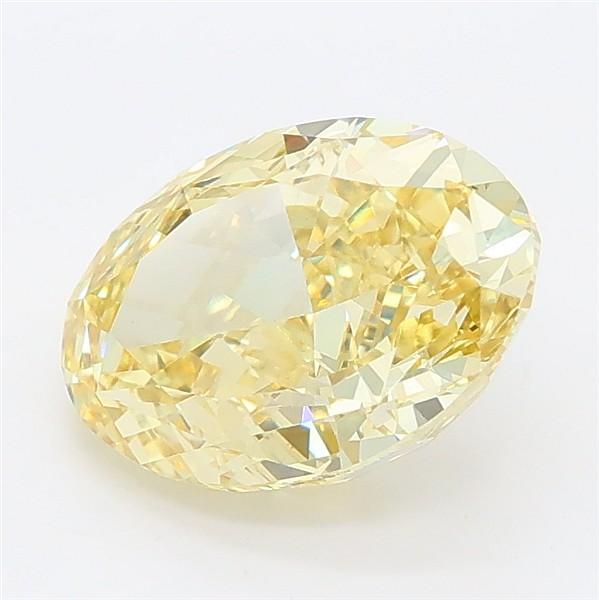 2.66 Ct. Fancy Intense Yellow Oval Lab Grown Diamond