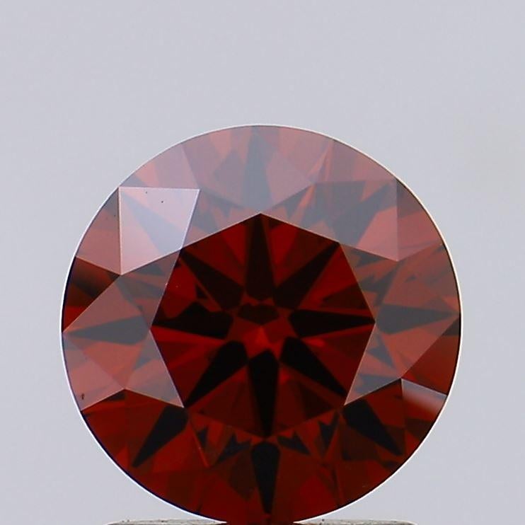 1.24 Ct. Fancy Deep Orange Round Lab Grown Diamond