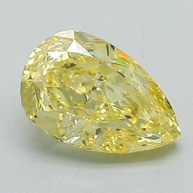 1.10 Ct. Fancy Intense Yellow Pear Lab Grown Diamond
