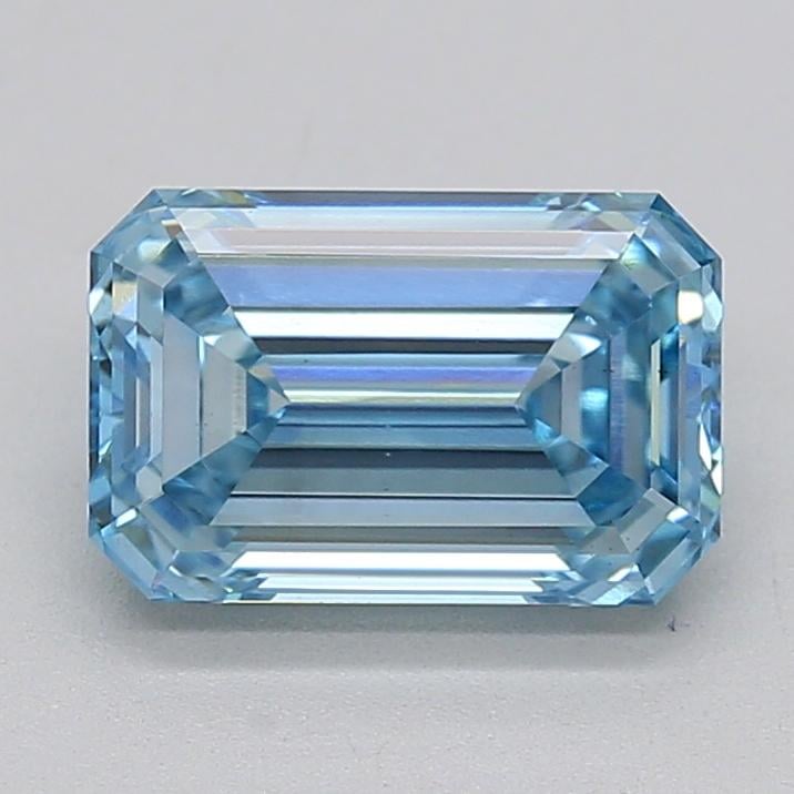 1.76 Ct. Fancy Intense Blue Emerald Lab Grown Diamond