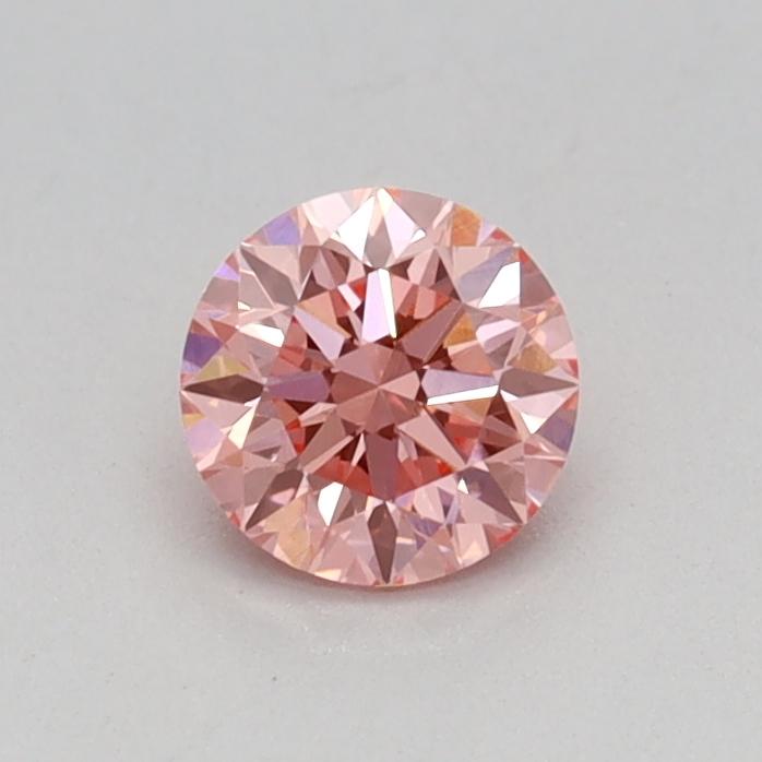 0.33 Ct. Fancy Vivid Pink Round Lab Grown Diamond