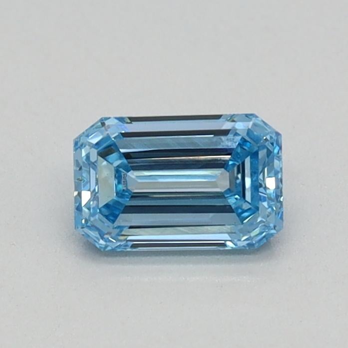 0.32 Ct. Fancy Intense Blue Emerald Lab Grown Diamond
