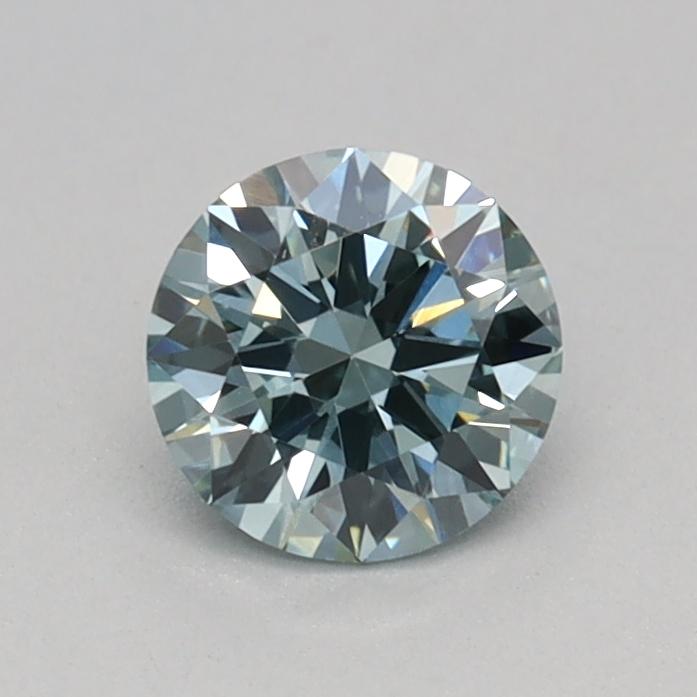 0.31 Ct. Fancy Intense Bluish Green Round Lab Grown Diamond