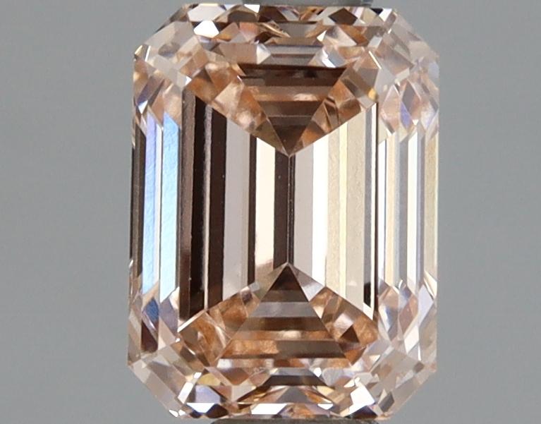 1.16 Ct. Fancy Light Orangy Pink Emerald Lab Grown Diamond
