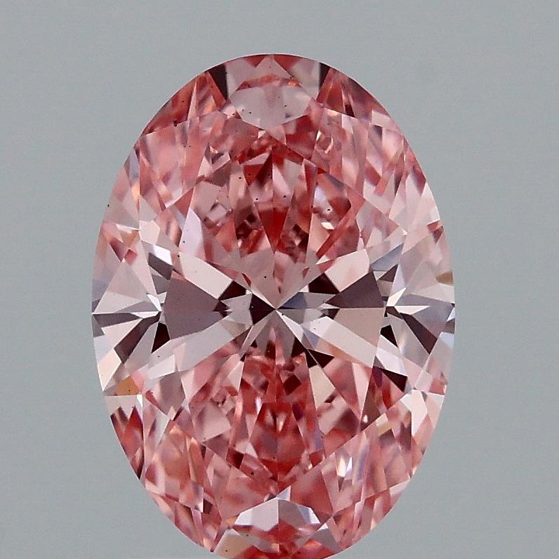 2.00 Ct. Fancy Vivid Pink Oval Lab Grown Diamond