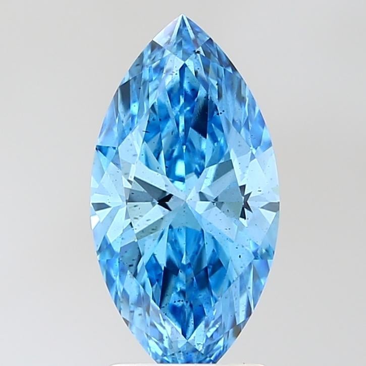 2.06 Ct. Fancy Vivid Blue Marquise Lab Grown Diamond