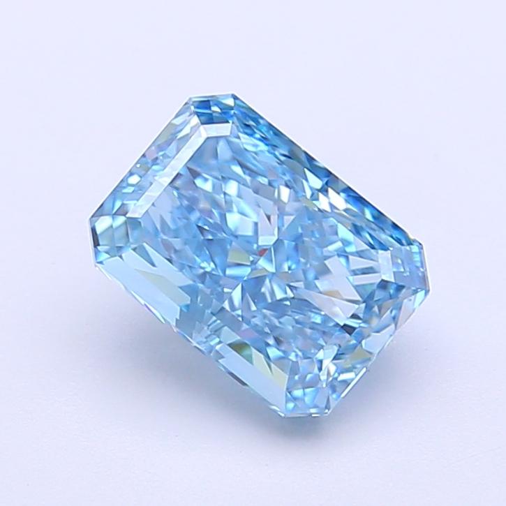 1.67 Ct. Fancy Vivid Blue Radiant Lab Grown Diamond