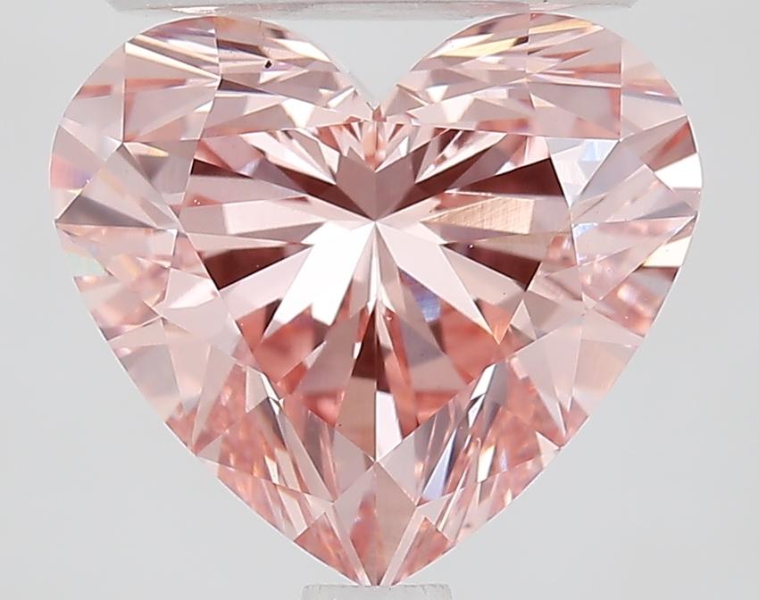 2.66 Ct. Fancy Vivid Pink Heart Lab Grown Diamond
