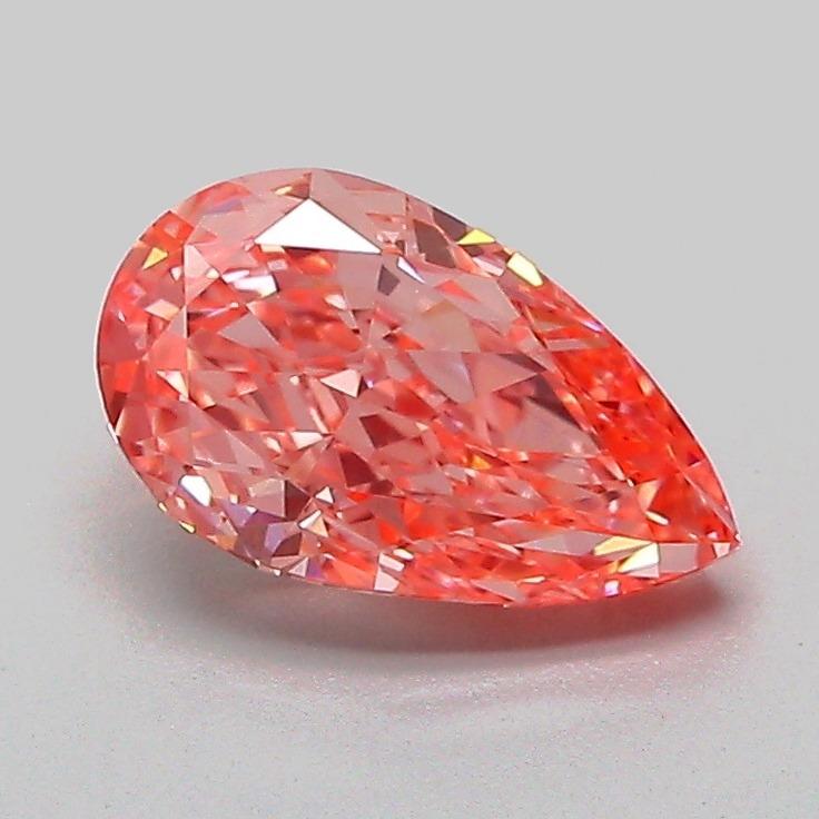 1.13 Ct. Fancy Vivid Pink Pear Lab Grown Diamond