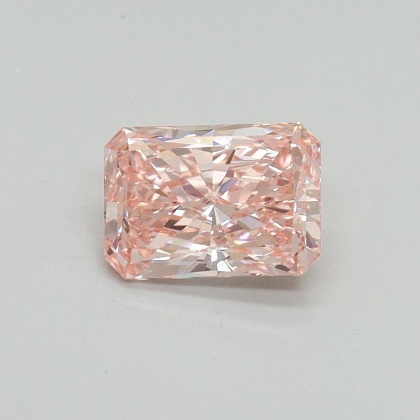 1.01 Ct. Fancy Vivid Pink Radiant Lab Grown Diamond