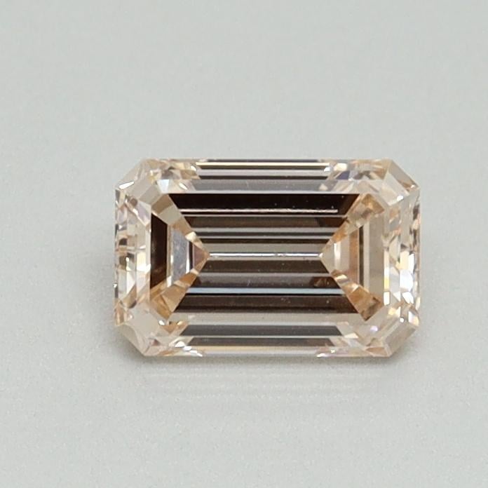 0.54 Ct. Light Pinkish Brown Emerald Lab Grown Diamond
