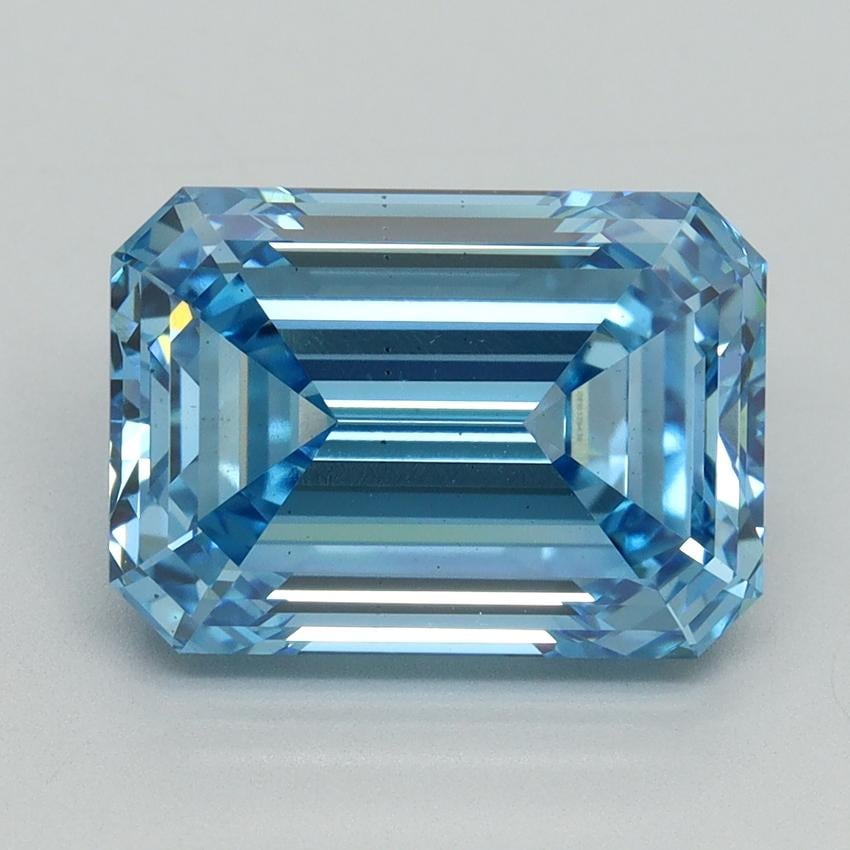 5.16 Ct. Fancy Vivid Blue Emerald Lab Grown Diamond