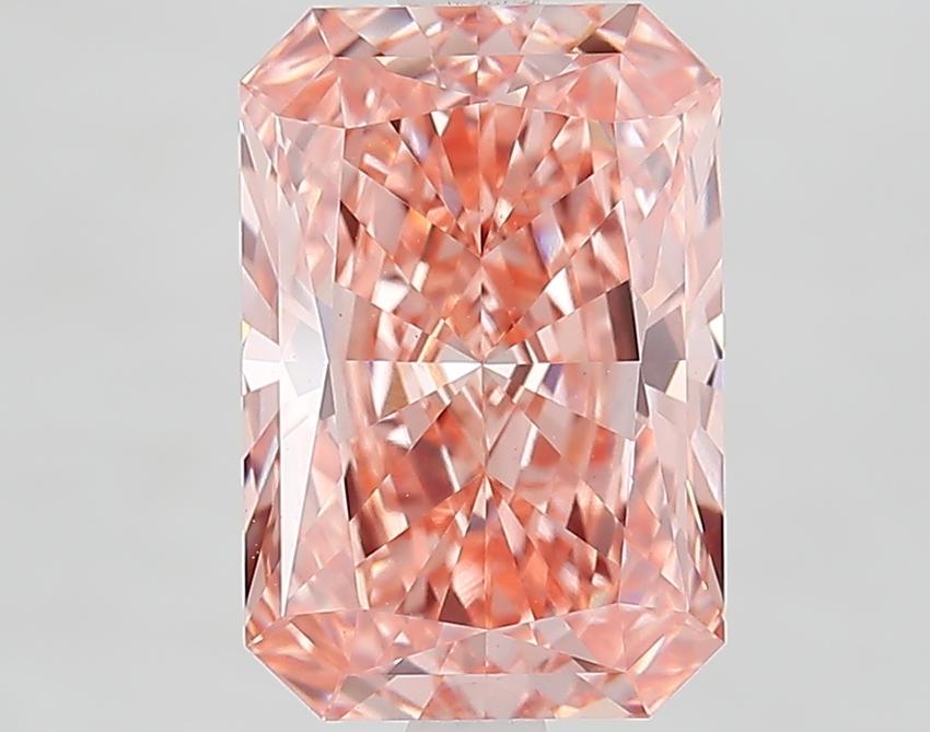 3.60 Ct. Fancy Vivid Pink Radiant Lab Grown Diamond