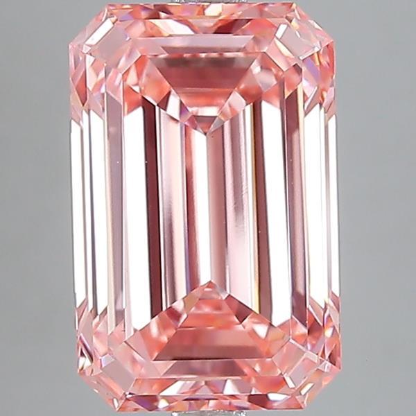 5.73 Ct. Fancy Vivid  Pink Emerald Lab Grown Diamond