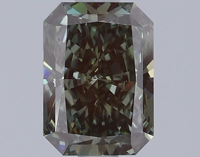 1.01 Ct. Fancy Deep Green Radiant Lab Grown Diamond