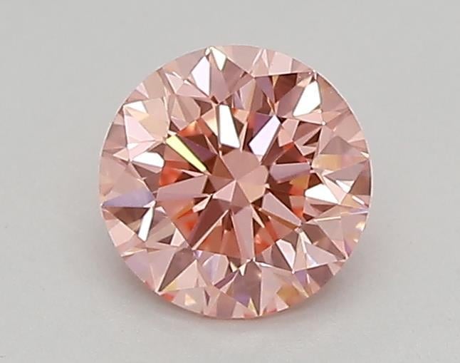 0.45 Ct. Fancy Vivid  Pink Round Lab Grown Diamond
