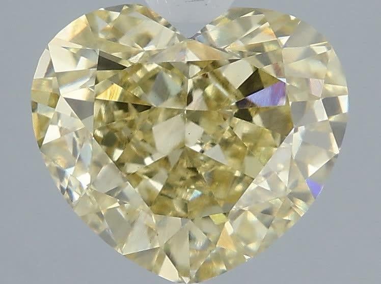 3.57 Ct. Fancy Intense Yellow Heart Lab Grown Diamond