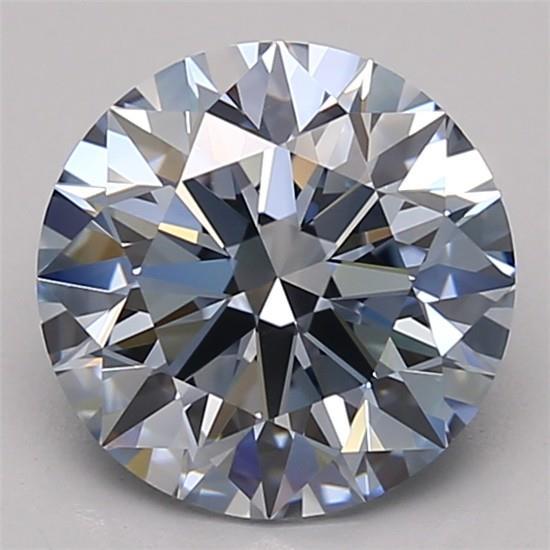 2.11 Ct. Fancy Intense Blue Round Lab Grown Diamond