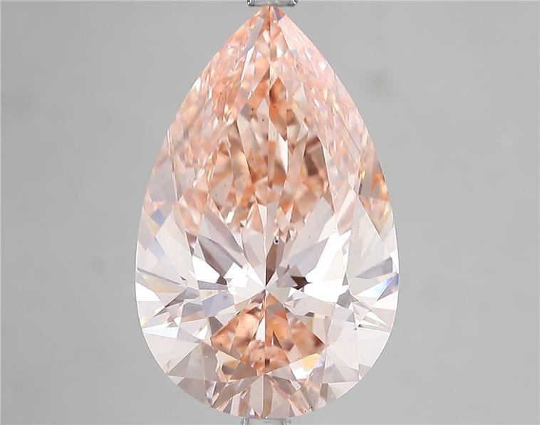 7.59 Ct. Fancy Intense Pink Pear Lab Grown Diamond