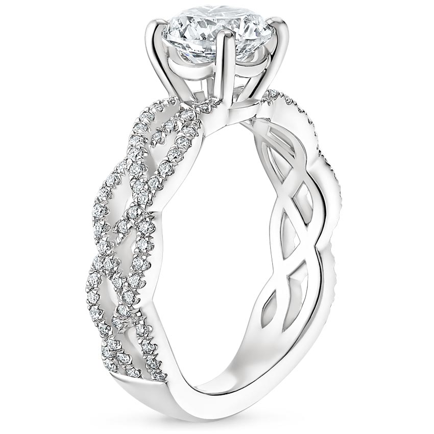 18K White Gold Solana Diamond Ring (1/3 ct. tw.), large side view