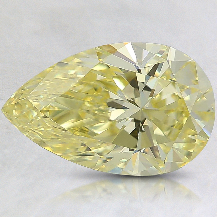 1.57 Ct. Fancy Intense Yellow Pear Lab Grown Diamond