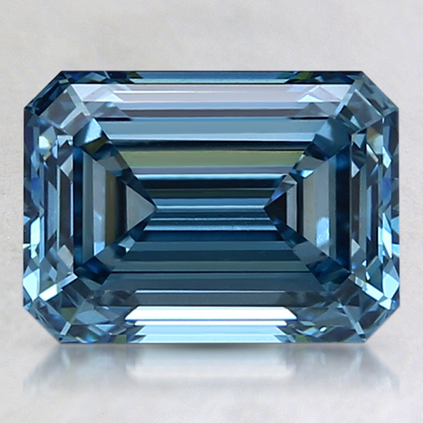 2.63 Ct. Fancy Vivid Blue Emerald Lab Created Diamond